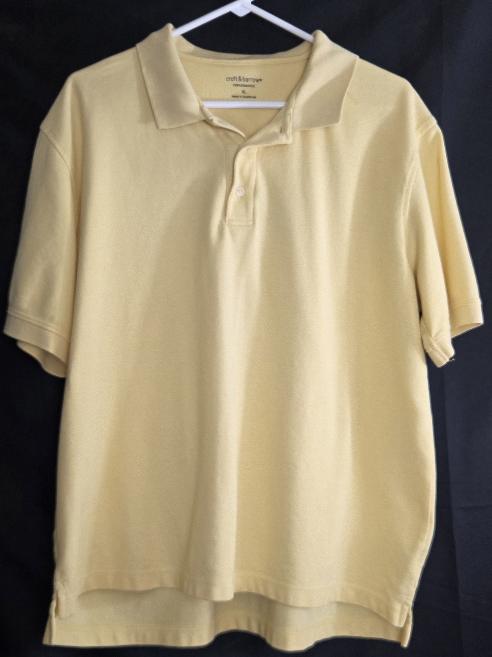 croft & barrow Yellow Polo Shirt - Men's Classic Fit #609